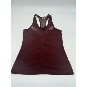 Zella Womens Athletic Tank Top Mesh Details BurgundyM Racerback